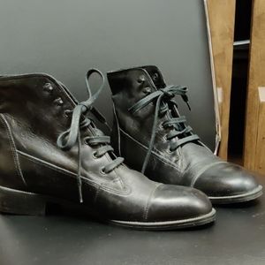 Carriage Court Leather upper women's boots